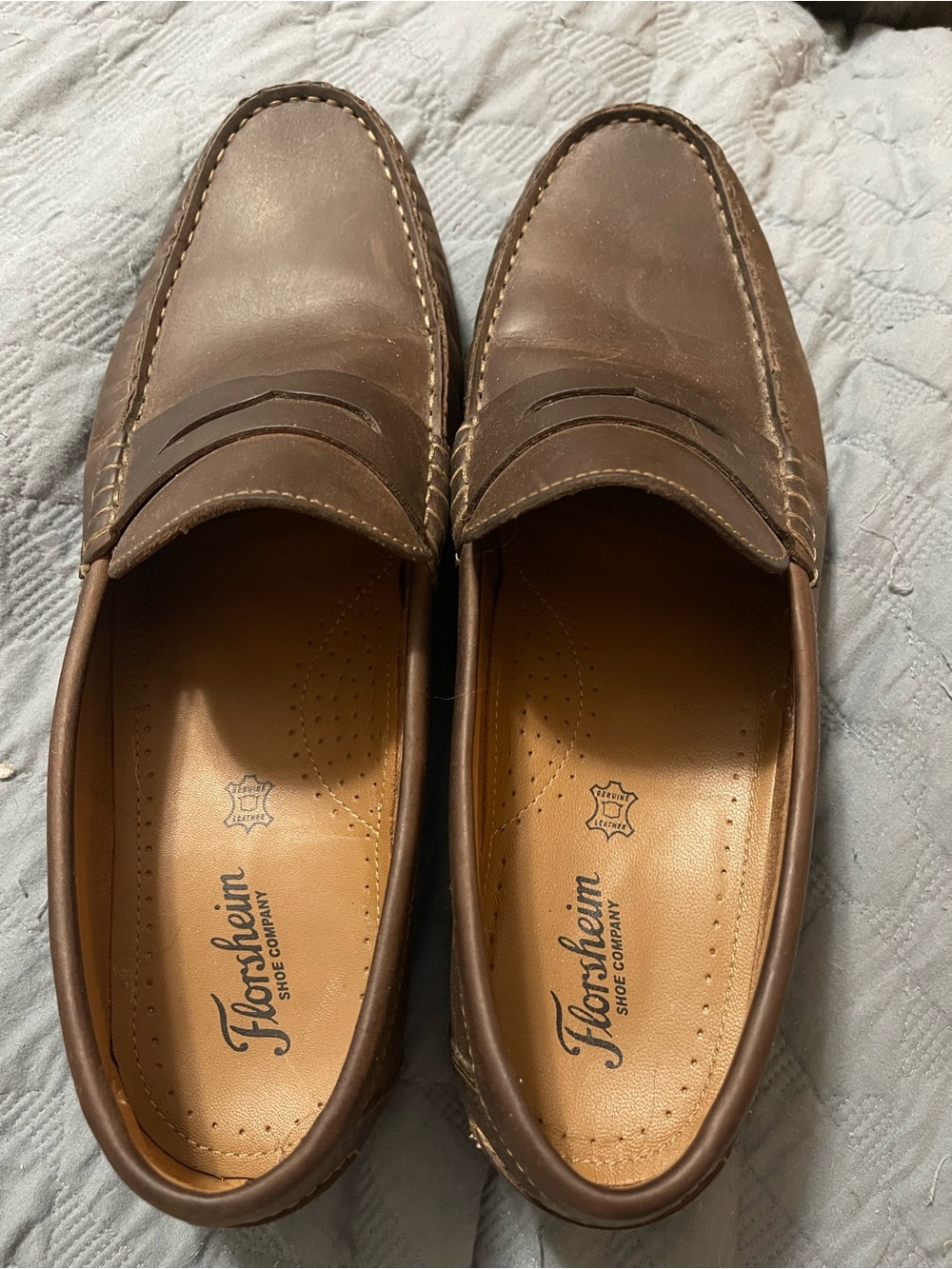 Florsheim Brown Leather Penny Loafers
